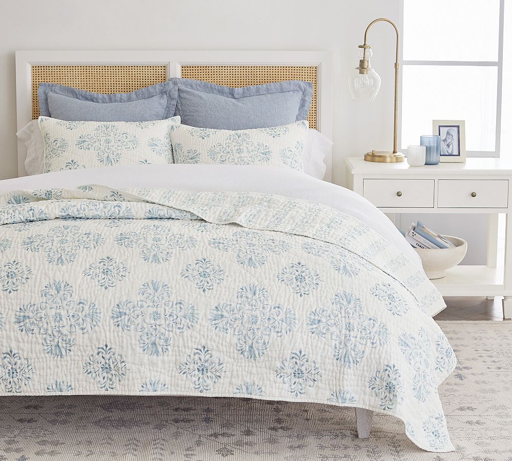 Remy Belgian Flax Linen Handcrafted Quilt &amp; Shams