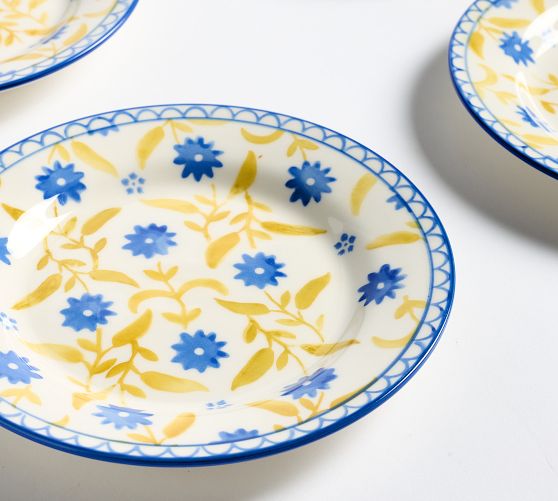 Mark D. Sikes Valencia Vine Appetizer Plates - Set of 4