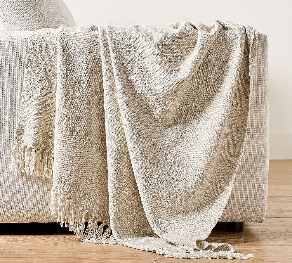 Hollyn Cotton Woven Throw