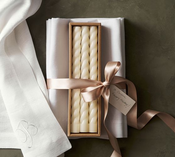 Twisted Taper Candles - Set of 6