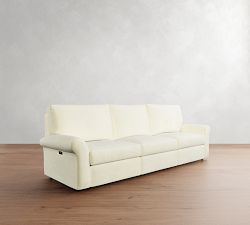 PB Comfort Modern Roll Arm Power Reclining Sofa - Storage Available (85&quot;-145&quot;)