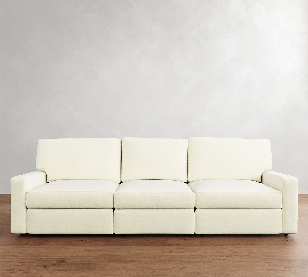 PB Comfort Modern Square Arm Power Reclining Sofa - Storage Available (78&quot;-135&quot;)