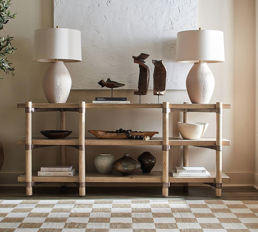 Yountville Open Shelf Console Table (80&quot;w)