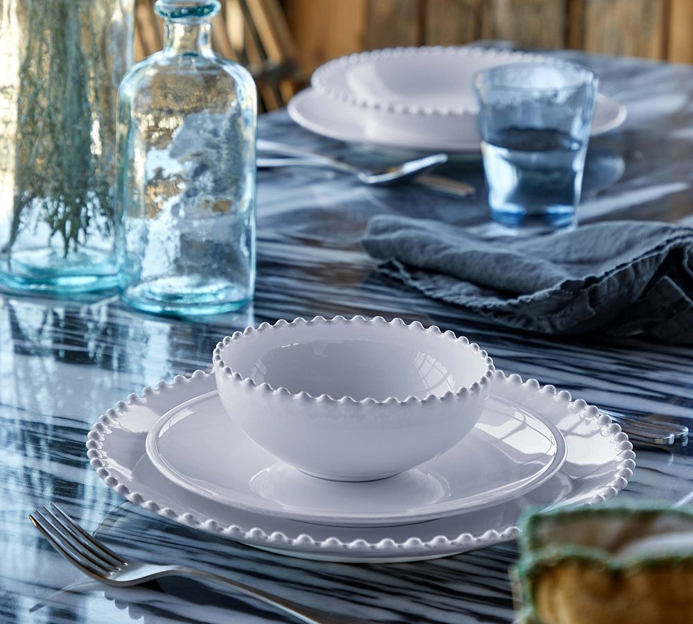 Costa Nova Pearl Stoneware Charger Plates, Set of 4