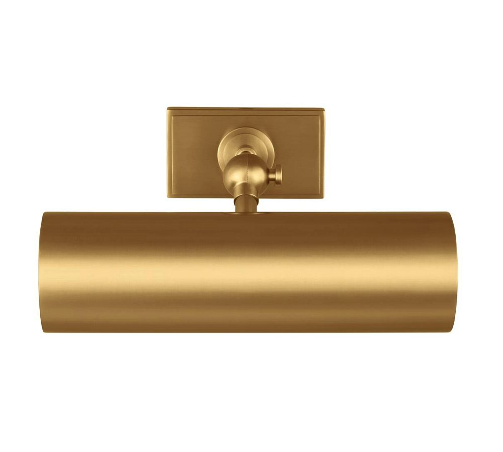 Burnished Brass Dimmable Electric Wall Mounted Picture Light