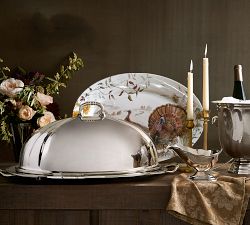 Heritage Silver Oval Turkey Platter