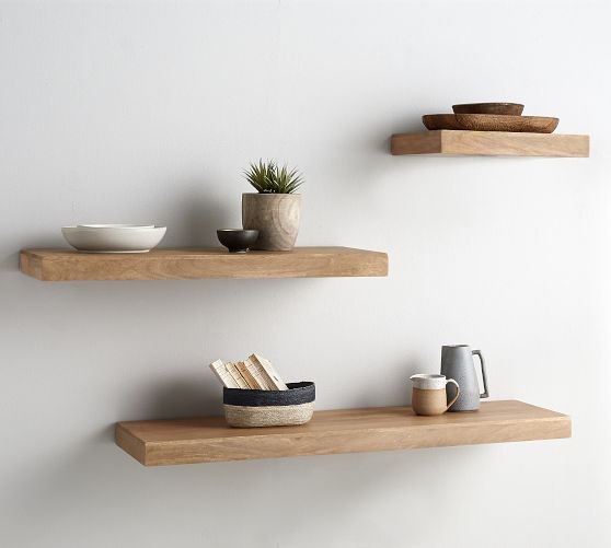 Brighton Floating Wood Shelves (36"-60")
