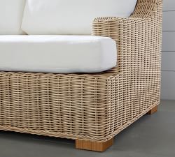Huntington Wicker 5-Piece Slope Arm Outdoor Sectional (100&quot;)
