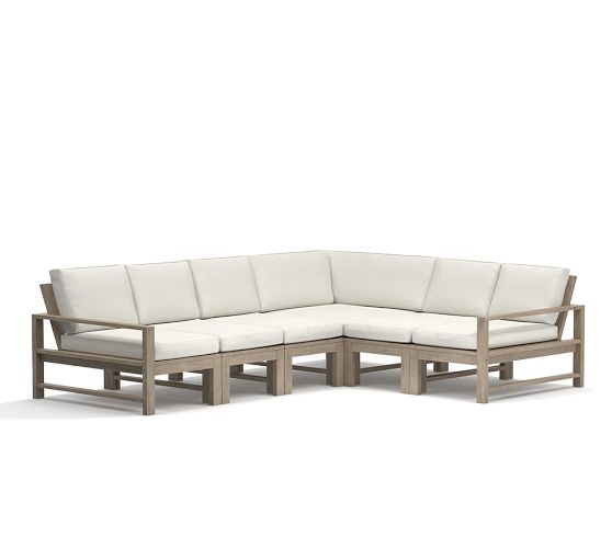 Indio Eucalyptus 6-Piece Outdoor Sectional (100")