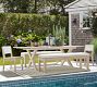Indio Eucalyptus X-Base Extending Outdoor Dining Table (77&quot;-102&quot;)
