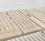 Indio Eucalyptus X-Base Extending Outdoor Dining Table (77&quot;-102&quot;)
