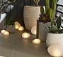 Lit Outdoor Frosted Glass Stone