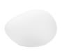 Lit Outdoor Frosted Glass Stone