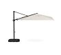 Premium 10' Square Cantilever Outdoor Patio Umbrella - Rustproof Aluminium Frame with Base