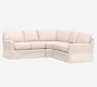 Buchanan Square Arm Slipcovered 3-Piece L-Shaped Wedge Sectional (100&quot;)