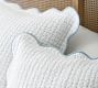 Julia Berolzheimer Beau Scalloped Pickstitch Cotton Quilted Sham