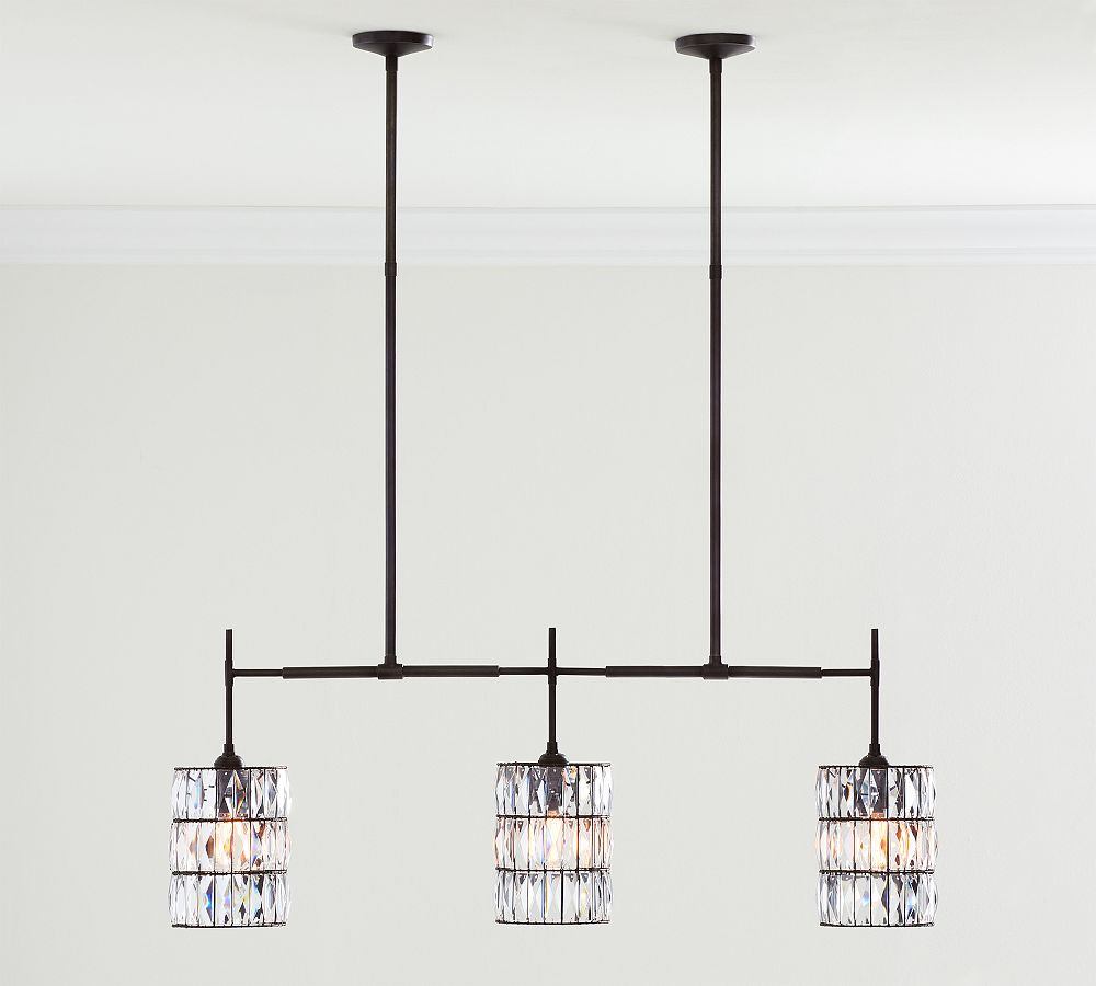 Adeline Crystal Linear Chandelier (50&quot;)