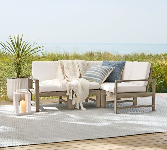 Indio Eucalyptus 4-Piece Outdoor Sectional (78")