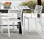 Malibu Metal Extending Rectangular Outdoor Dining Table (76&quot;-103&quot;)