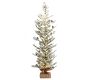 Lit Faux Snowy Pine Trees