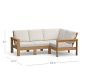 Malibu Teak 4-Piece Outdoor Sectional (85&quot;)