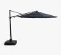 Premium 13' Round Cantilever Outdoor Patio Umbrella - Rustproof Aluminium Frame with Base