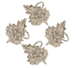Leaf Napkin Rings, Set of 4
