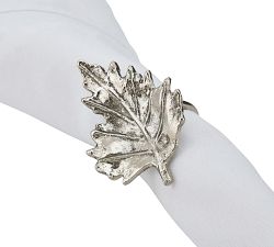 Leaf Napkin Rings, Set of 4