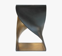Mission Square Metal Accent Table (14&quot;)