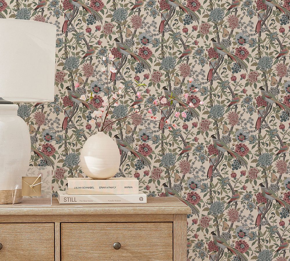 Bloom Floral Print Wallpaper