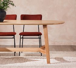Colin Oval Dining Table (76&quot;- 98.5&quot;)