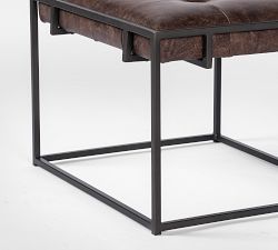 Ford Rectangular Leather End Table (23.5&quot;)