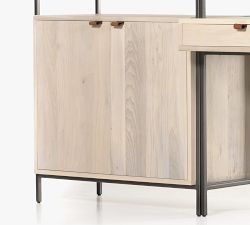 Graham Wall Desk with Bookcase Towers (120&quot;)