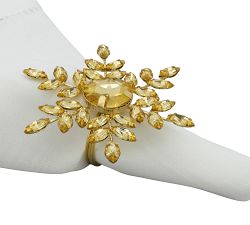 Jeweled Snowflake Napkin Rings, Set of 4