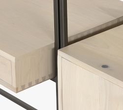 Graham Wall Desk with Bookcase Towers (120&quot;)
