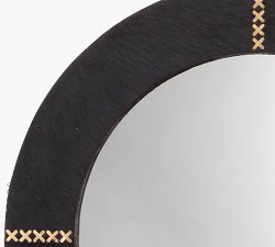 Aaden Round Hide Wall Mirror