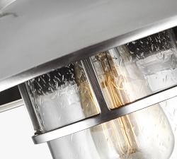 Halpern Outdoor Metal &amp; Glass Sconce (11''-16&quot;)