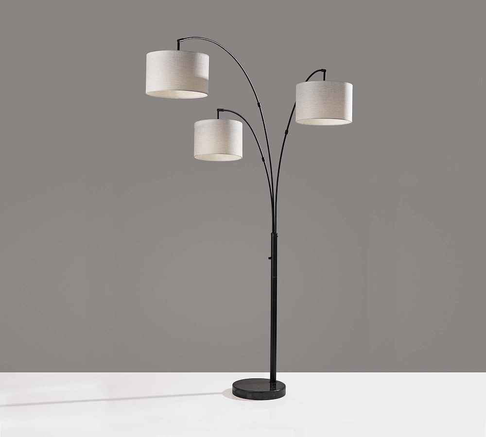Khloe 3-Arm Metal Arc Floor Lamp (85&quot;)