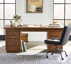 Rustic Reclaimed Wood Executive Desk (70&quot;)