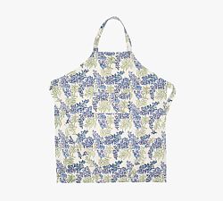 Wisteria Blockprint Cotton Apron