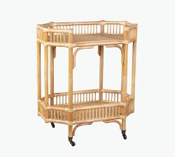 Jillian 27&quot; Rattan Barcart