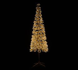 Lit Slim Snowflake Tree