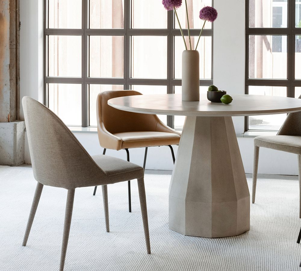 Aldora Concrete Round Outdoor Dining Table (47&quot;)