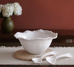 Alegeria Outdoor Salad Bowl With Servers