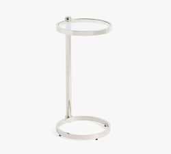 Everson Round Glass C-Table (14")