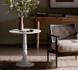 Christie Round Marble End Table (24&quot;)