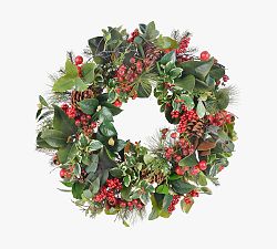 Faux Holiday Deluxe Wreath