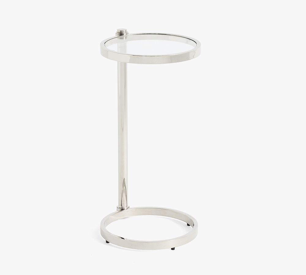 Everson Round Glass C-Table (14")