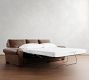 Turner Roll Arm Leather Sleeper Sofa (64&quot;&ndash;88&quot;)