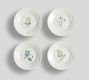 Monique Lhuillier Summer Blossom Outdoor Melamine Appetizer Plates - Mixed Set of 4